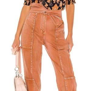 Ulla Johnson Storm Jeans in rust size 8